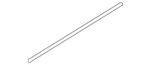 Moldura de felpa del cinturón del limpiaparabris trasero derecho para Land Rover Range Sport (N/P LR076057)