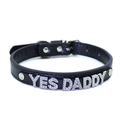 Letters Yes Daddy Emo Chic Choker Collar Necklaces Punk Emo Novelty Chocker