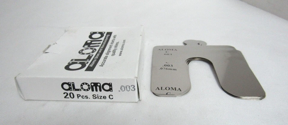 INDUSTRIAL SERVIMOTOR SHIMS SIZE C, 0.003" THK, 4"LG, 4" WD, .076mm, 20 PCS BOX - Image 2 of 4