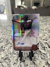 2022 BOWMAN CHROME ALEXANDER SUAREZ #CPA-ASR REFRACTOR AUTO 465/499 Giants