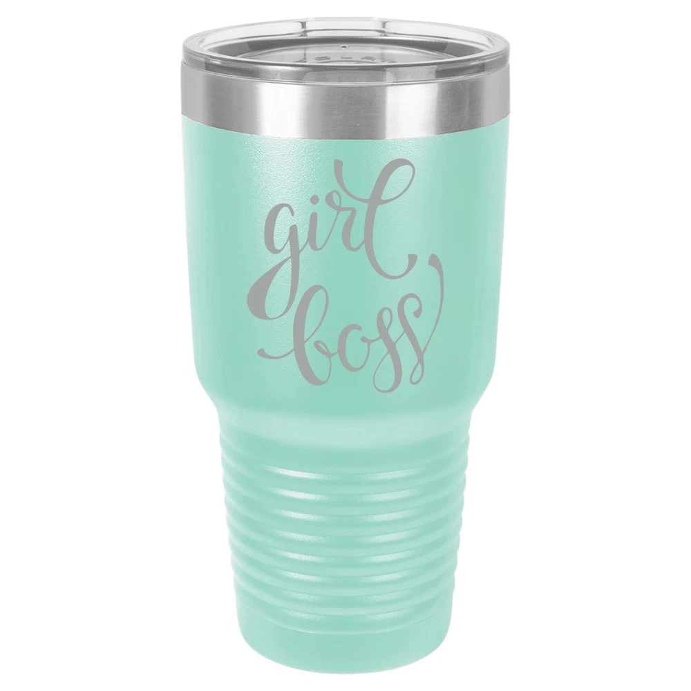 Tumbler 20oz 30oz Travel Mug Cup Vacuum Insulated Stainless Steel Girl Boss
