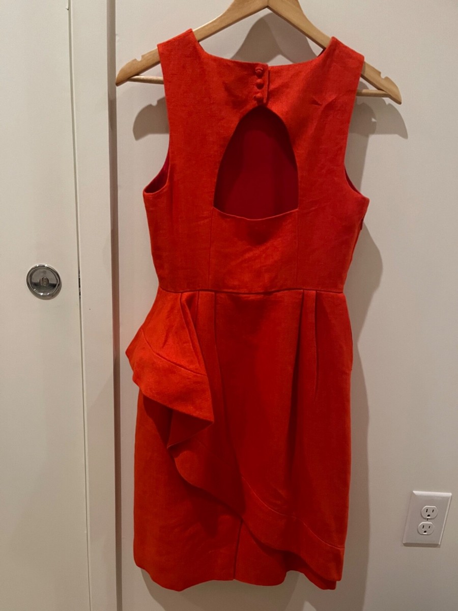 j crew red peplum dress J Crew Peplum Dress