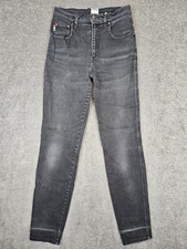 Vintage Moschino High-Waisted charcoal Black Jeans size 29 26x30 