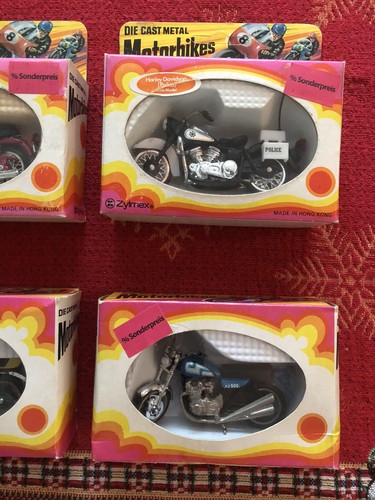 11x Cast Metal Zylmex Motorbike Series Modell OVP unbespielt von 1979-1981 - Bild 4 von 18