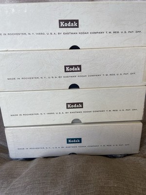 Kodak Lot of 4 Carousel Universal/Universal 2 Slide Trays 80 Capacity Clips