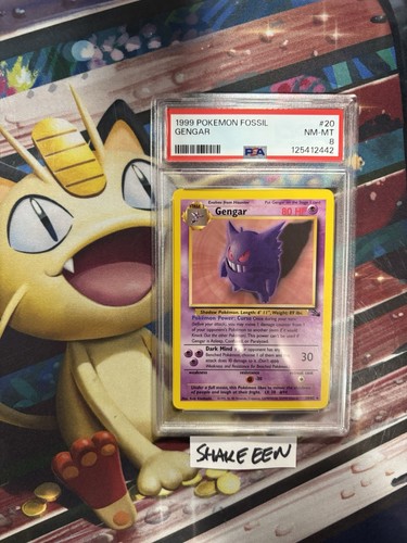 Gengar (Unlimited) graded PSA 8 for sale on eBay