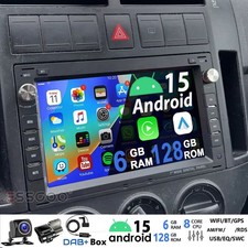 DAB+ DSP 8+256G Android15 Autoradio Für VW Polo 9N Golf 4 Passat B5 T5 8kern DVR