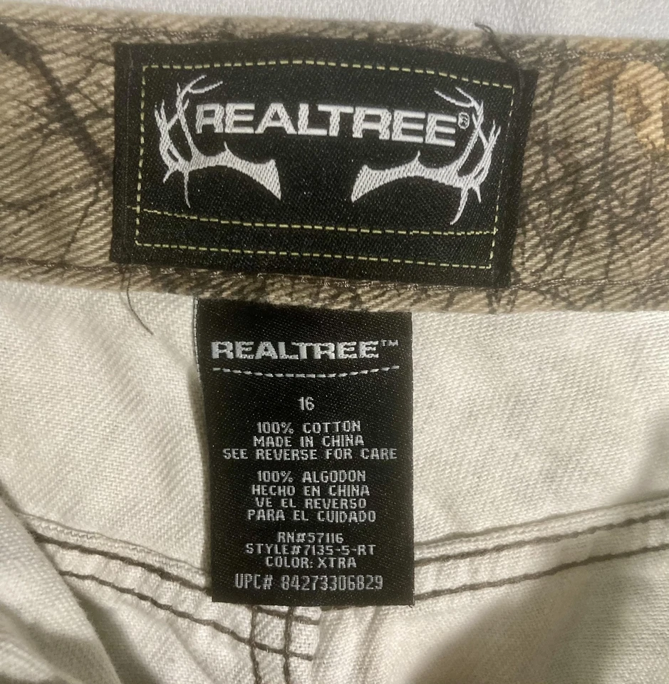 Realtree Pants YOUTH 16 Camo Hunting Outdoor Xtra Cotton Straight Leg  30 X 28 - Image 3 of 4