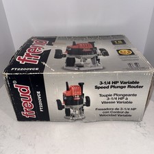 Freud Variable Speed 3-1/4 HP Plunge Router FT-2200VCE, Plus Manual & Wrench