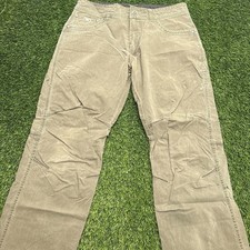 Kuhl Revolvr Pants Mens 33x30 Fits 32x30 Brown Gusset Knee Hiking Outdoor