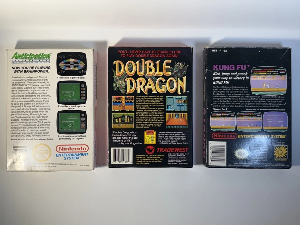Lote Juegos Nintendo NES - CIB - Double Dragon - Kung Fu - Anticipación Foto 2 de 4