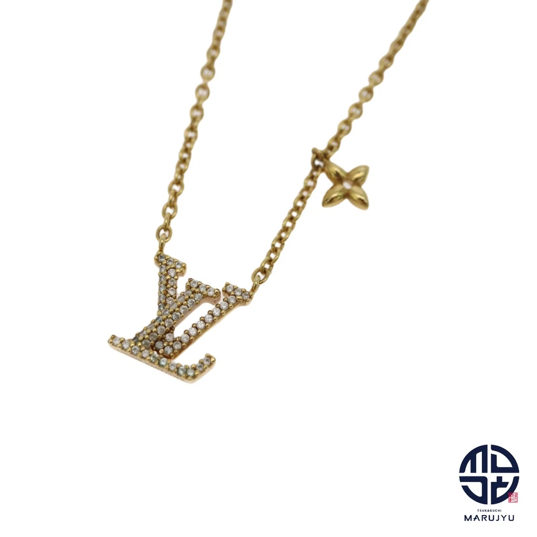 LOUIS VUITTON（LV） Collana Louis Vuitton Oro GP LV Iconic M00596 Accessorio Gioielli Usato0