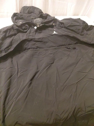 Jordan Est 1985 Black Pullover Windbreaker Jacket XL Vintage distressed letters image 4