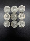 Lot Of 6 Mixed Washington Quarters-90% Silver Five 1964 D One 1964 P