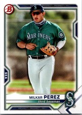 2021 BOWMAN BASEBALL #BD117 MILKAR PEREZ