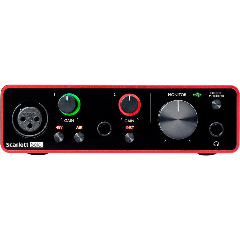 Interfaz de audio USB Focusrite Scarlett Solo (Gen 3) Foto 2 de 4
