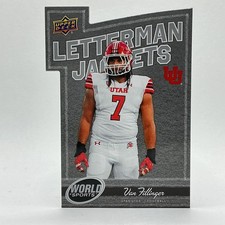 2025 Upper Deck World of Sports Letterman Jackets VAN FILLINGER RC UTAH