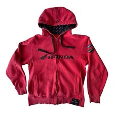 Honda X One Industries Full Zip Hoodie Red Black Wing Logo Moto MX Bike