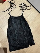 Black Croc Dress Small