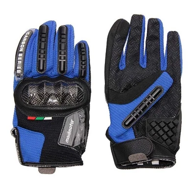 Motocross Handschuhe Motorrad Moto Cross Downhill Bike MXPro MTB madmotor Blau - Bild 1 von 3