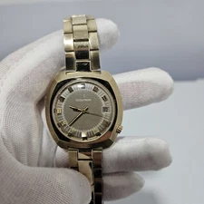 Bulova 1972 Vintag Accutron Watch with Calendar - N2 Mvmt 14k Gold Filled - Runs