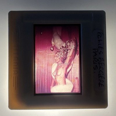 Folies Bergère Paris Cabaret Dancer c1960s Vintage 35mm Colour Slide (M)