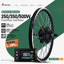 MTB Electric Bike Front Rear Wheel Hub Motor 36V 48V 250W 350W 500W 20-29In 700C