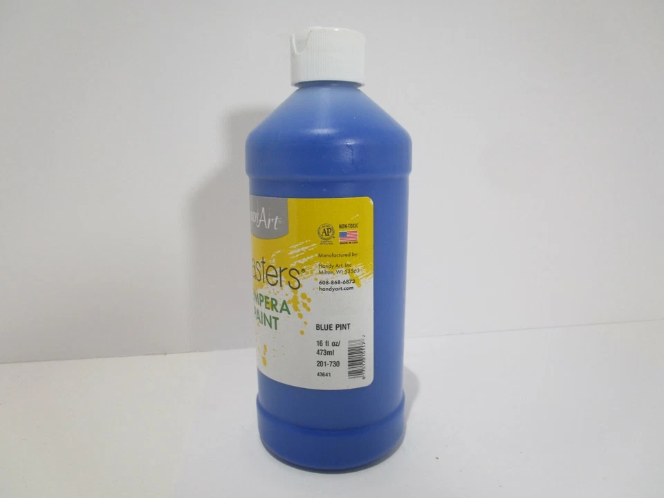 Handy Art Little Masters Tempera Paint Blue, 16 oz. *READ MORE* FREE SHIPPING - Image 4 of 4