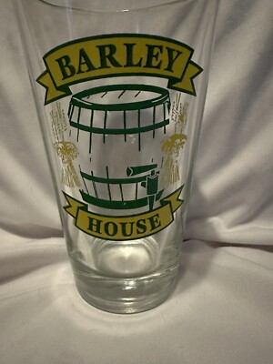 Barley House Pint 16 Oz. Beer Glass Vintage Small Scratch Inside | eBay