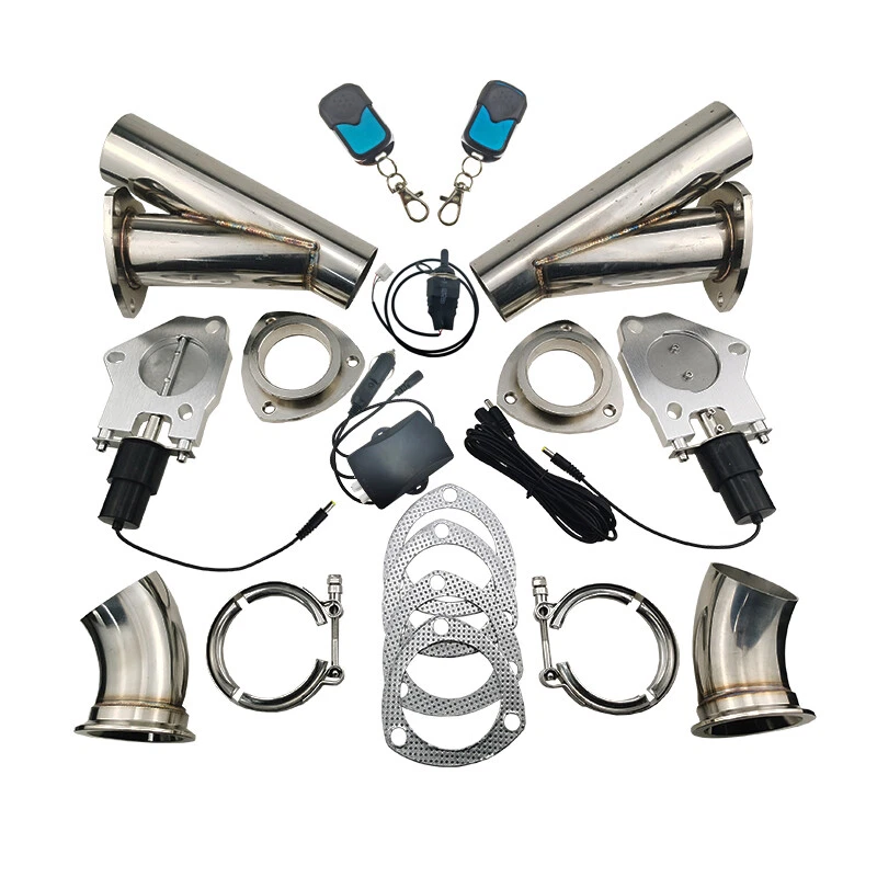 2.5'' Electric Exhaust Valve Cutout E-Cut Out Kit Manual Control & Remote Switch - Image 2 of 4