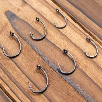 100Pcs Barbed/Barbless Fishing Hook Curved Nymph Emerger Shrimp Hooks Carp  Hooks | eBay