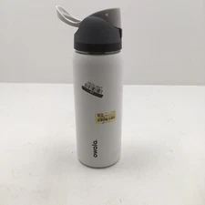 Owala 32oz FreeSip Stainless Steel Water Bottle, White Gray Lid, Display Model