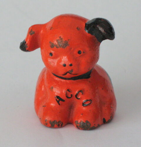 Vintage cast iron Fido dog paper weight Hines Pup Hubley figural ACCO Americana - Picture 1 of 7