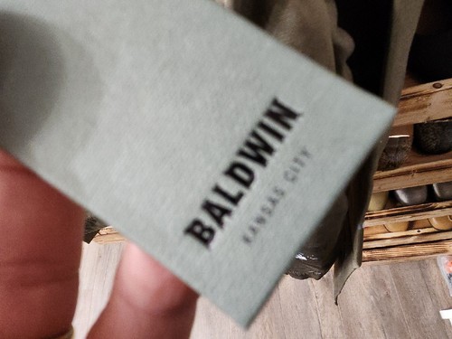 BALDWIN Kansas City Jackson khakifarbene Jacke Spritter Canvas Baumwolle XL $ 275 Y2K NEU - Bild 13 von 19