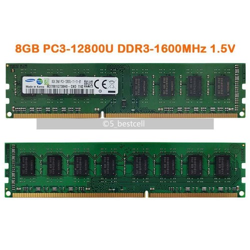 Samsung 8 GB PC Ram DDR3/DDR3L 1333MHz 1600MHz 2Rx8 Memory 240pin for Desktop - Picture 11 of 12