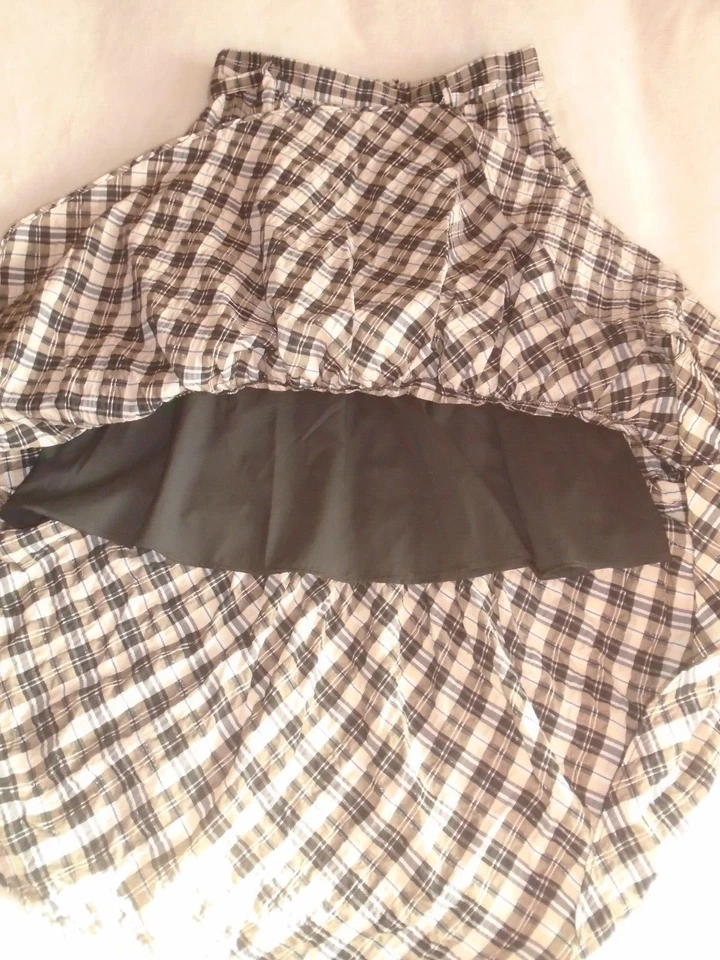 C&A Premium Damen Swing Sommerock Maxi- Rock, Rüsche, kariert,  Größe 36, S - Bild 4 von 4