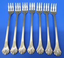 7 - Gorham GRANDE QUINTETTE Glossy 18/8 Stainless Flatware 5 5/8" COCKTAIL FORKS