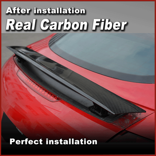 Carbon Fiber Rear Trunk Roof Lid Spoiler Wing Fit for Audi Mk2 TT 8J TTS 08-14 - Picture 5 of 10