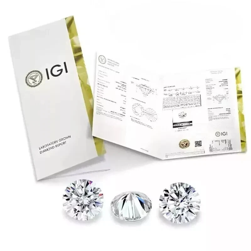 3CT IGI Certified Lab Grown D Color Round Cut VVS1 Clarity CVD Diamond Certified - Image 2 of 4