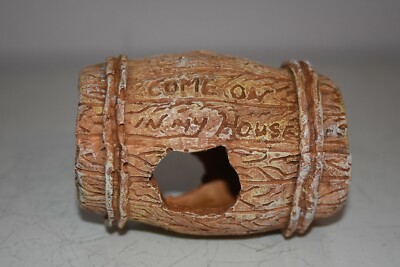 Aquarium detailliertes altes Holzfass 8 x 7 x 11 cm für alle Fische Aquarium