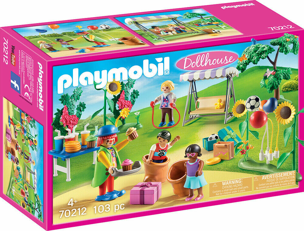 PLAYMOBIL ® CASA DELLE BAMBOLE 70212 COMPLEANNO PER BAMBINI CLOWN new NATALE