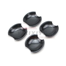 Exterior Door Handle Bowl Cover Cup For Mazda6 2003-2008 Carbon Fiber Look Trim