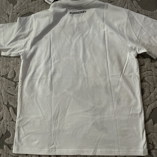Authentic NEW BURBERRY Women's White CARRICK EKD Print Oversized T-Shirt XS S-M - Picture 13 of 14