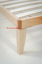 Serie piedi zampe in legno per rete a doghe altezza cm. 28 faggio bianco nero