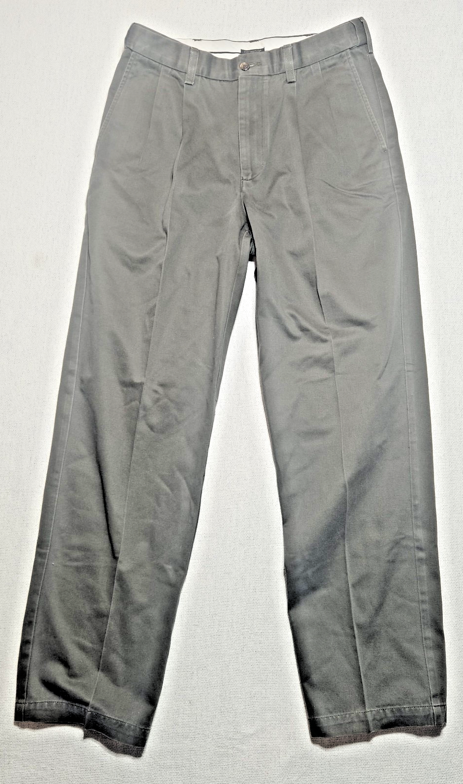 Covington  Dress Pants Light Brown Cotton Men's 32X32  Straight Leg Style  I1