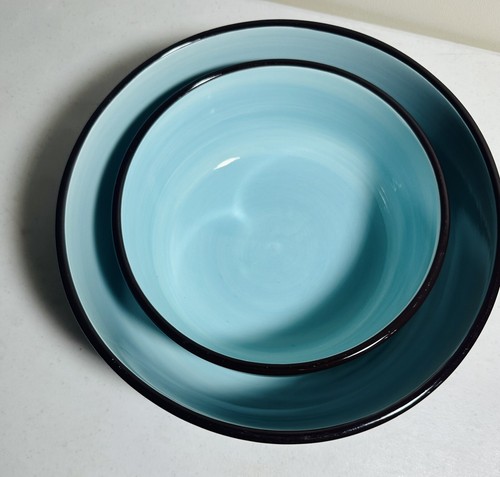 Laurie Gates CASUAL BLUES Nesting Mixing Bowls-Set Of Two - Picture 5 of 7