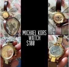 Michael Kors Peyton Luggage Leather Double Strap Ladies  display picture 1
