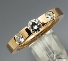 REIF-DESIGN - ELEGANTER BRILLANT SPANNRING - 585 ROTGOLD - AUS EIGENER WERKSTATT