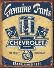Chevrolet 12.5x16 Licensed Metal Sign Desperate Enterprises USA