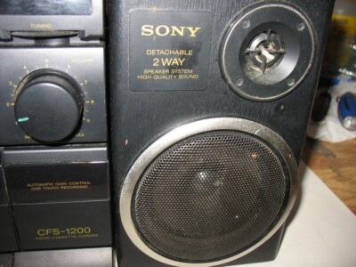 Vintage 1980s Sony CFS-1200 Boombox AM/FM Player Equalizer | eBay